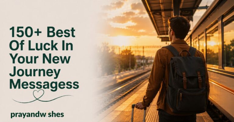 Person beginning a new journey with luggage at sunset for 150+ best of luck in your new journey messages