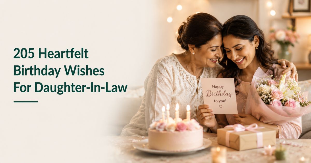 205 Heartfelt Birthday Wishes For Daughter-in-Law