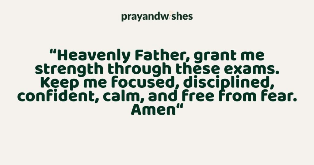 Student praying from God for his Success in Exams