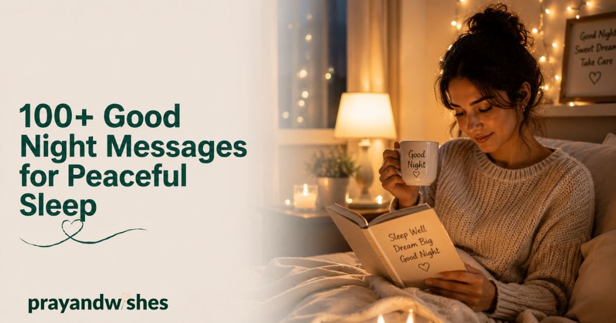 100+ Good Night Messages for Peaceful Sleep