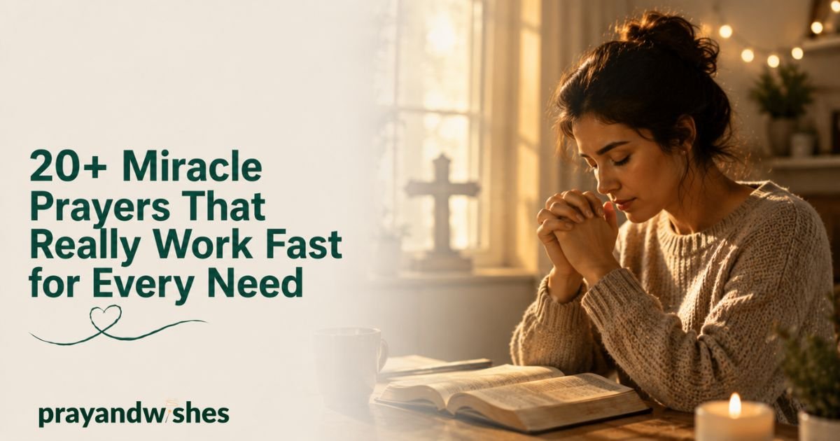 20+ Miracle Prayers That Really Work Fast for Every Need
