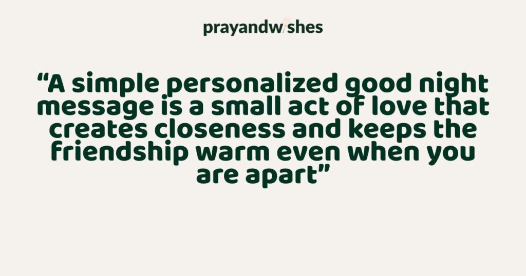Good Night Messages for Friends