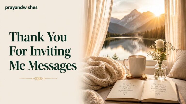 Thank You for Inviting Me Messages – Heartfelt words to express your gratitude and appreciation.